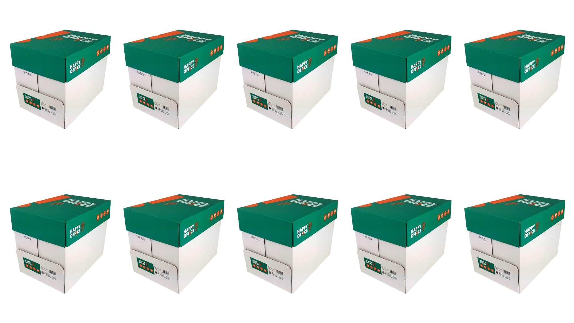 Drucker-/ Kopierpapier Happy Office: 80 g/m², A4, 25.000 Blatt, weiß - schnell und staufrei drucken