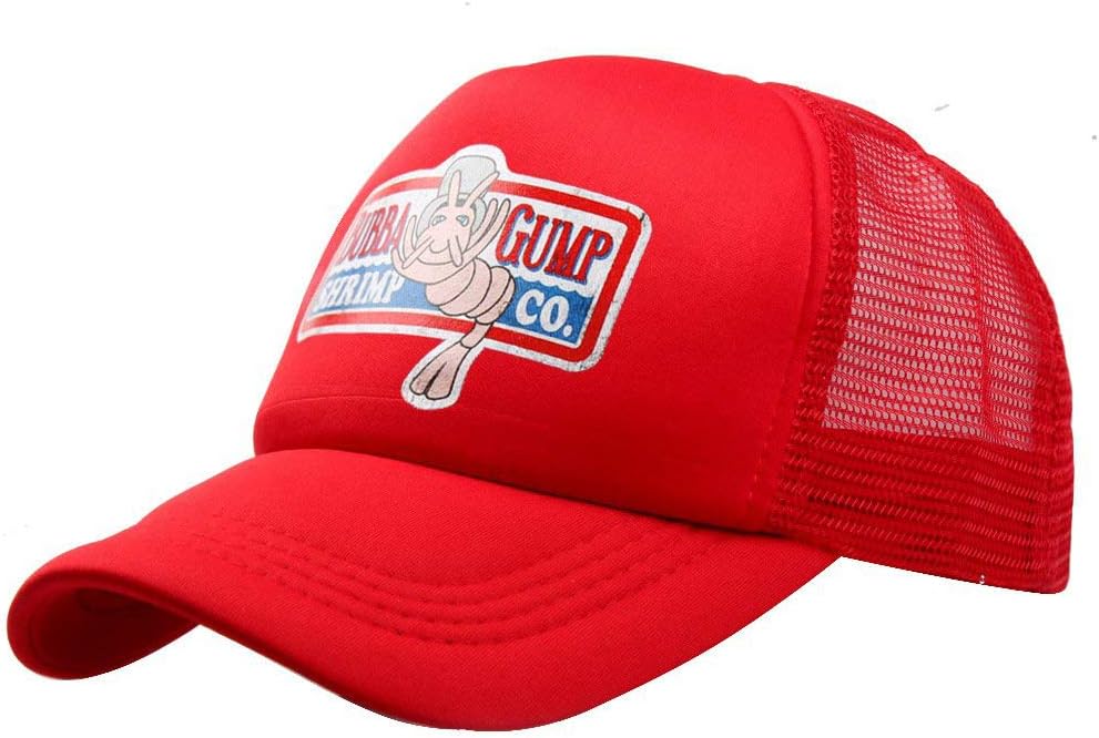 Hat Cap Red Adjustable Sunhat Baseball Cap Cotton Hat Cotton Mesh Cap Sun Hat (Adjustable, Red-Mesh)