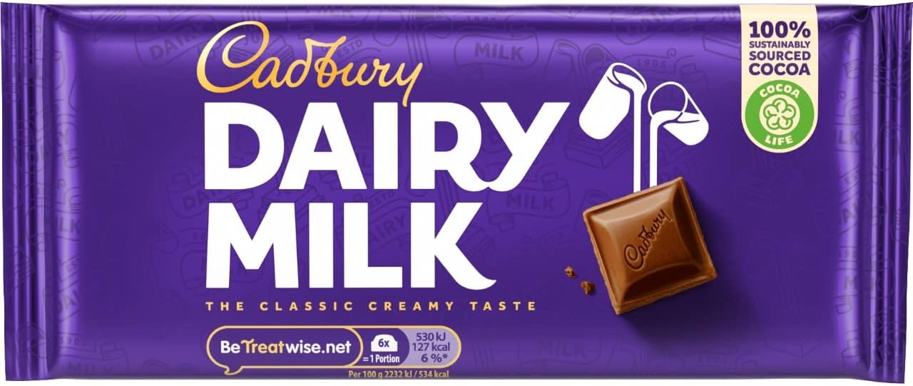 Cadbury Dairy Milk Chocolate, 95 g