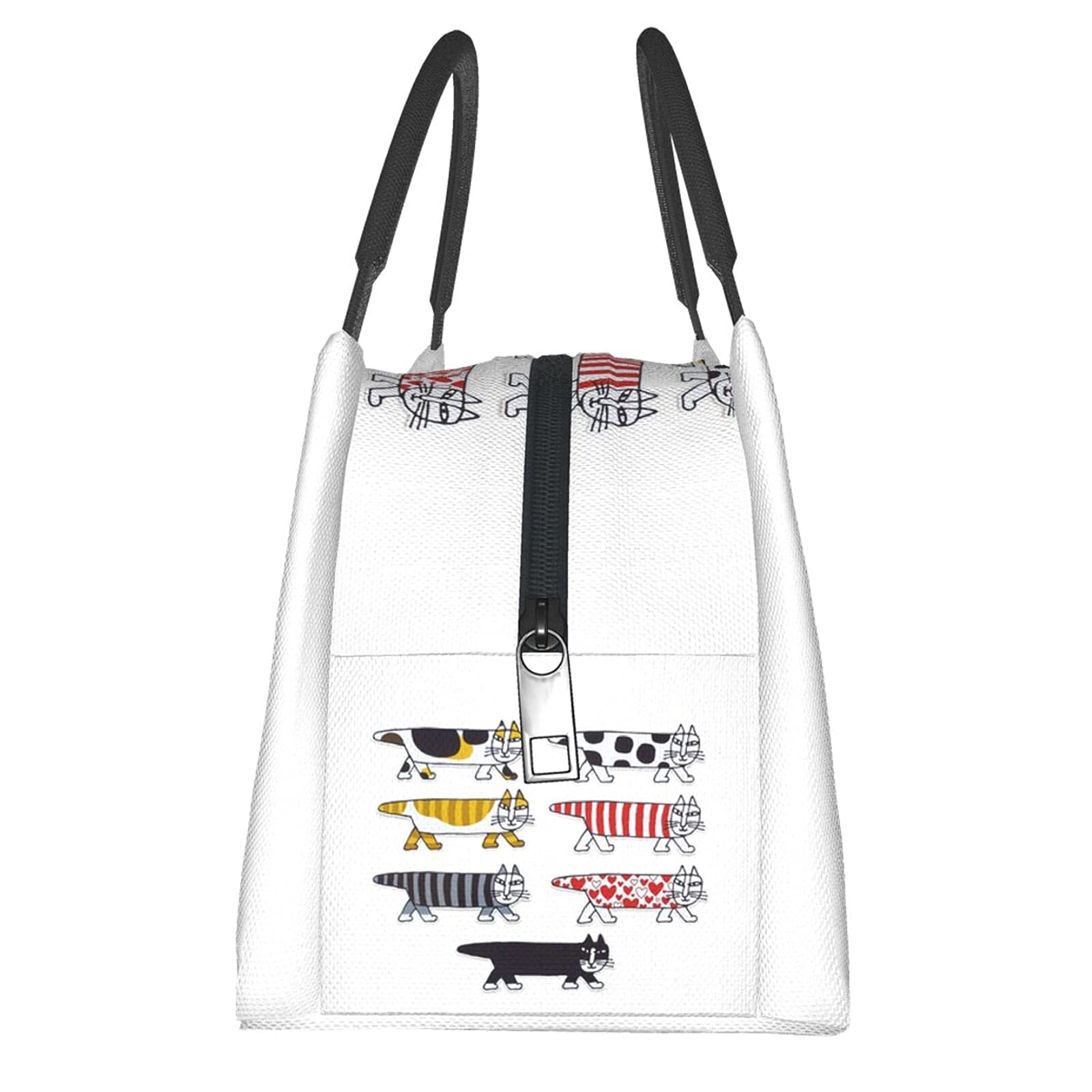 Amazon｜リサラーソン 保冷 がま口 ランチバッグ ブラック お弁当箱