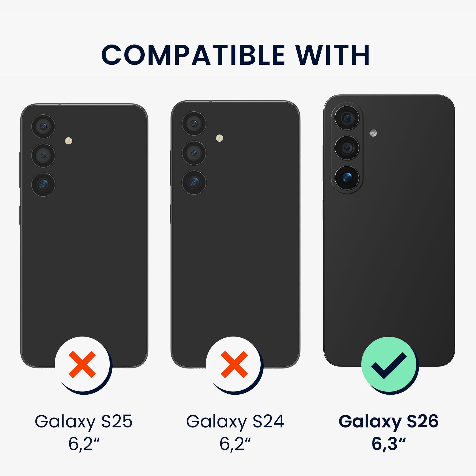 kwmobile Etui z 360° pierścieniem stojaka do Samsung Galaxy S26 - twarda obudowa z obrotowym podstawką - kompatybilne z MagSafe - czarne