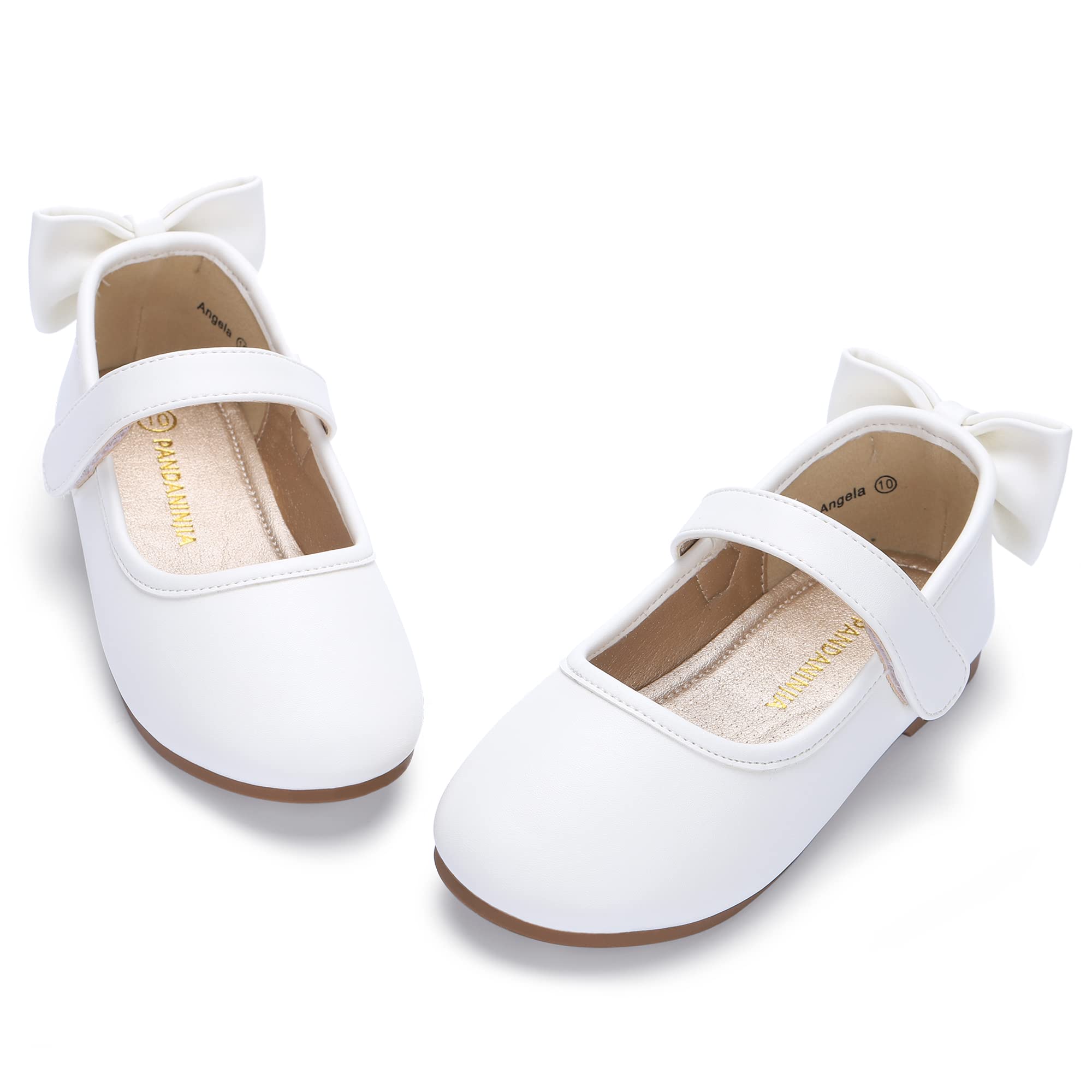 Flower Girl Shoes Pandaninjia Mary Jane Flats For Girls (Toddler