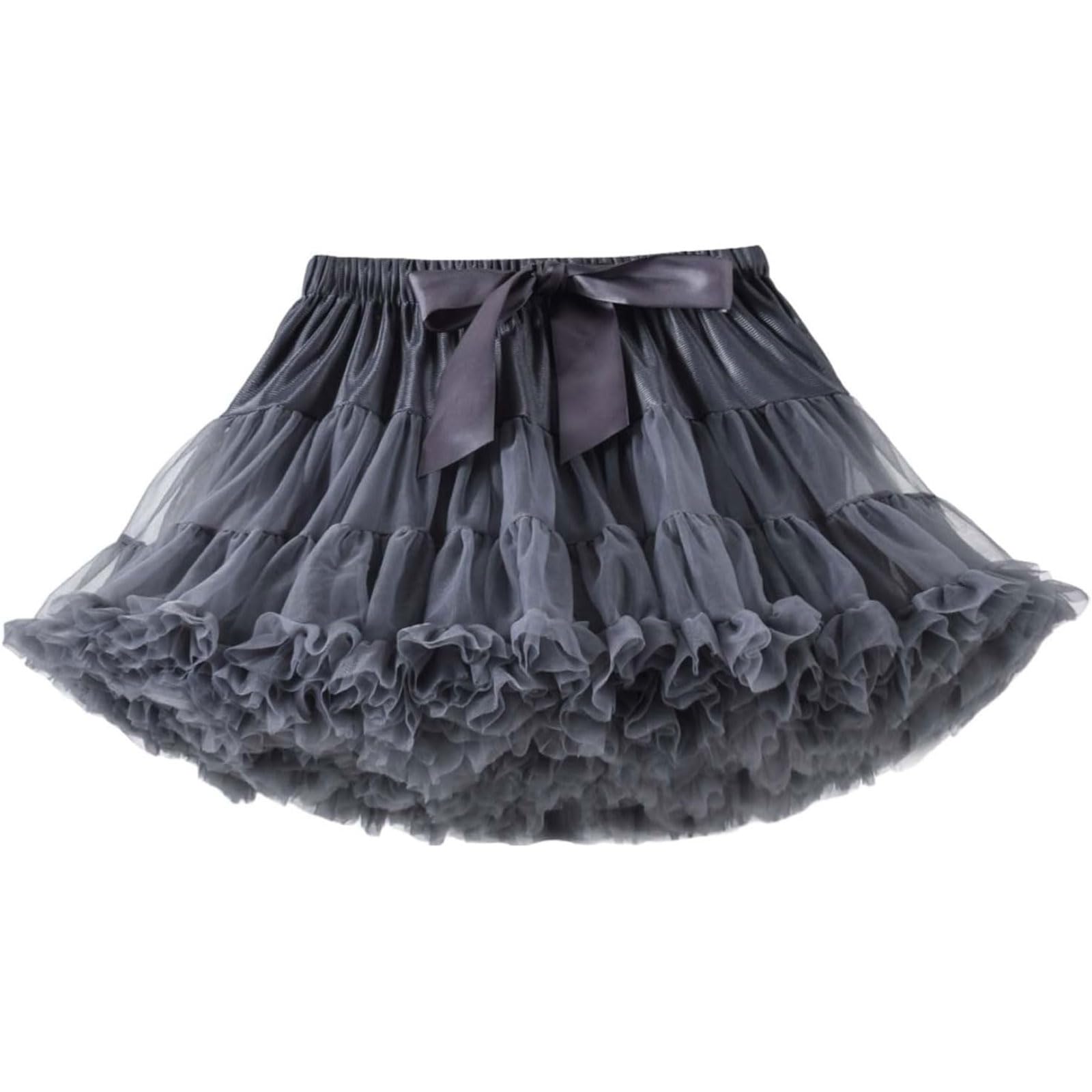Jupon gonflé Jupe Jupon en Maille pour Femmes, Jupe de Danse à Bulles, Jupe de Danse de Ballet Vintage en Tulle pour Costume de fête à thème Jupes de Danse Classique