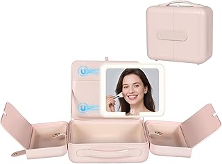 BEAUTY CASE Estuche de maquillaje con luz LED...