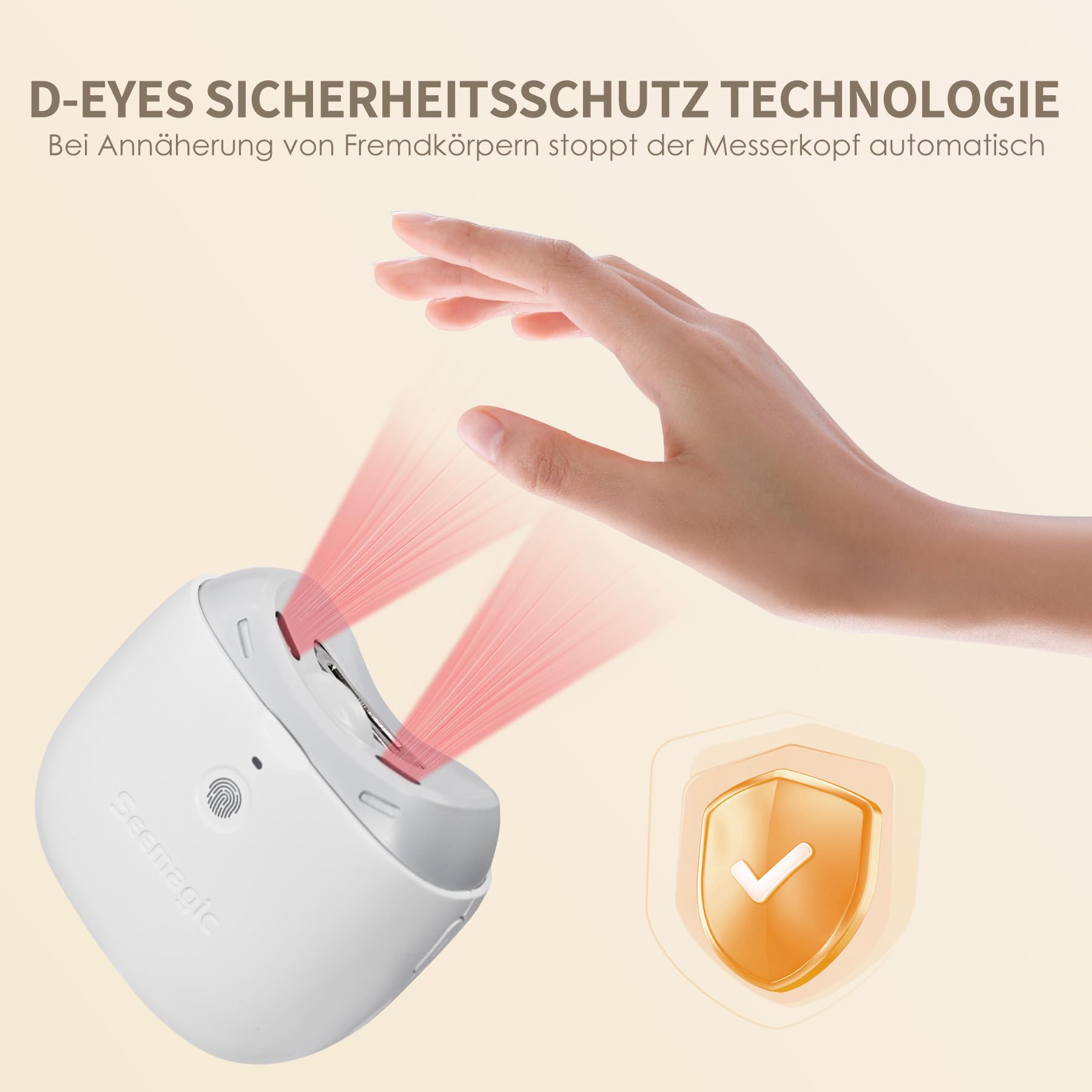 Elektrischer Nagelknipser für Fingernägel Nageltrimmer: 3 in 1 Automatischer Elektrischer Nagelknipser mit LED-Licht, Wiederaufladbar Automatischer Nagelknipser für Erwachsene Senioren Kinder, Weiß