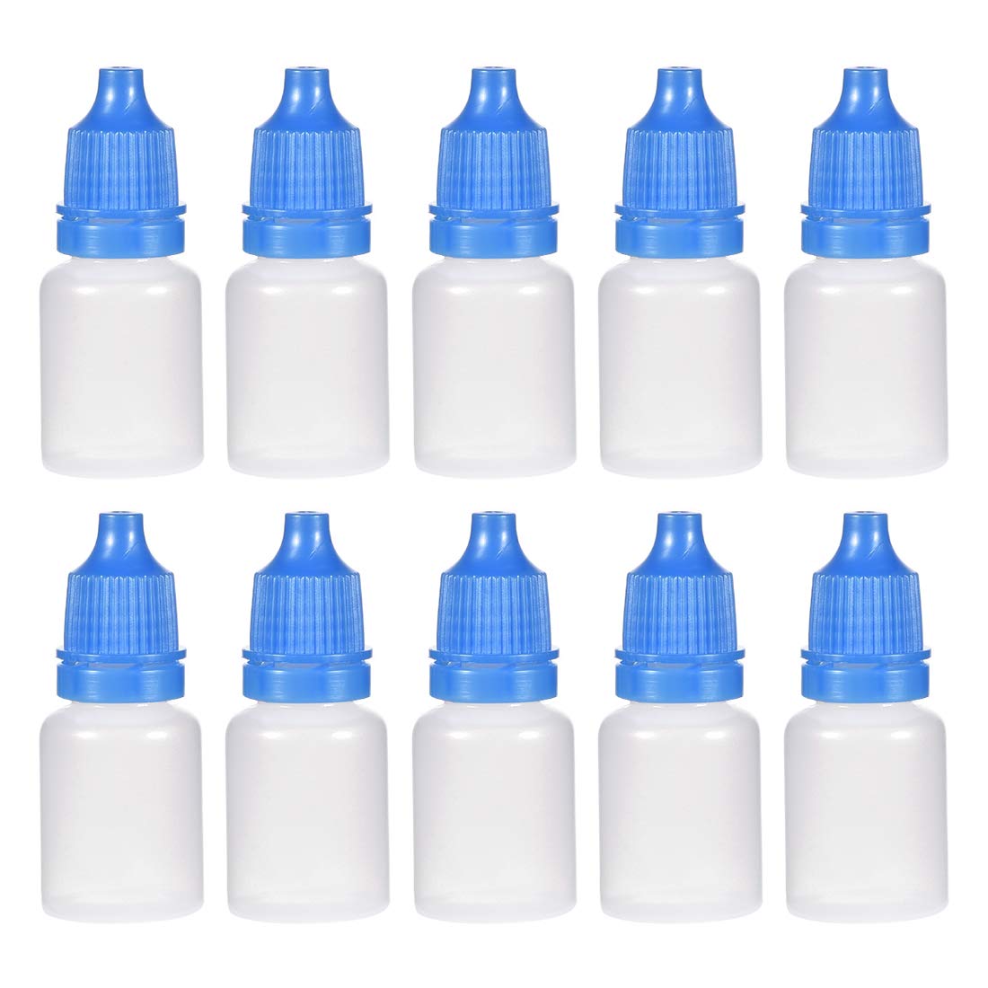 Flacon compte-gouttes plastique bleu 5ml uxcell en lot de 50 pour liquides