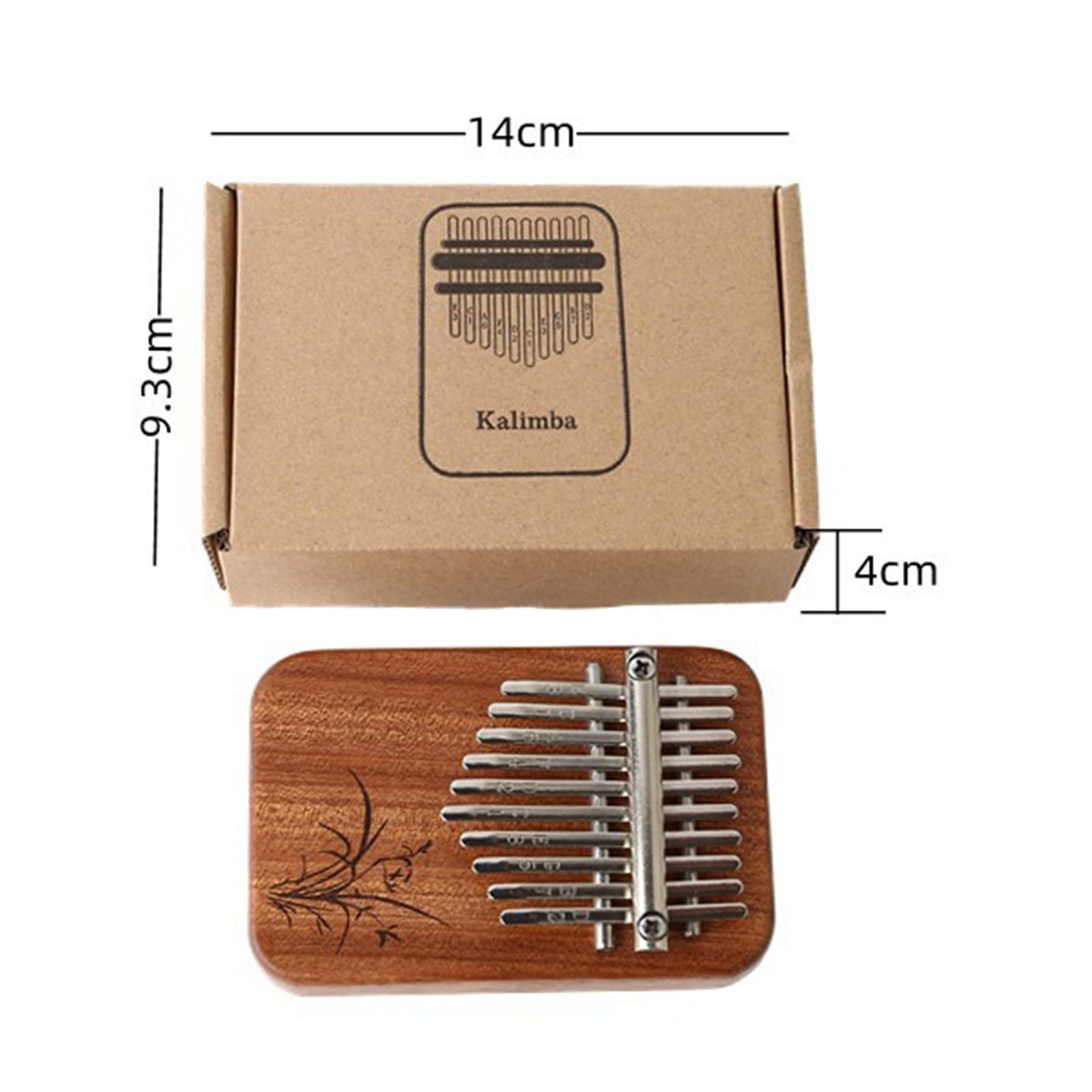 Kalimba Strumento Musicale Pianoforte Per Pollice Kalimba A 10 Note Pianoforte Per Strumenti Musicali Kalimba Per Principianti A Dieci Note Pianoforte A Doppio Dito(Wood)