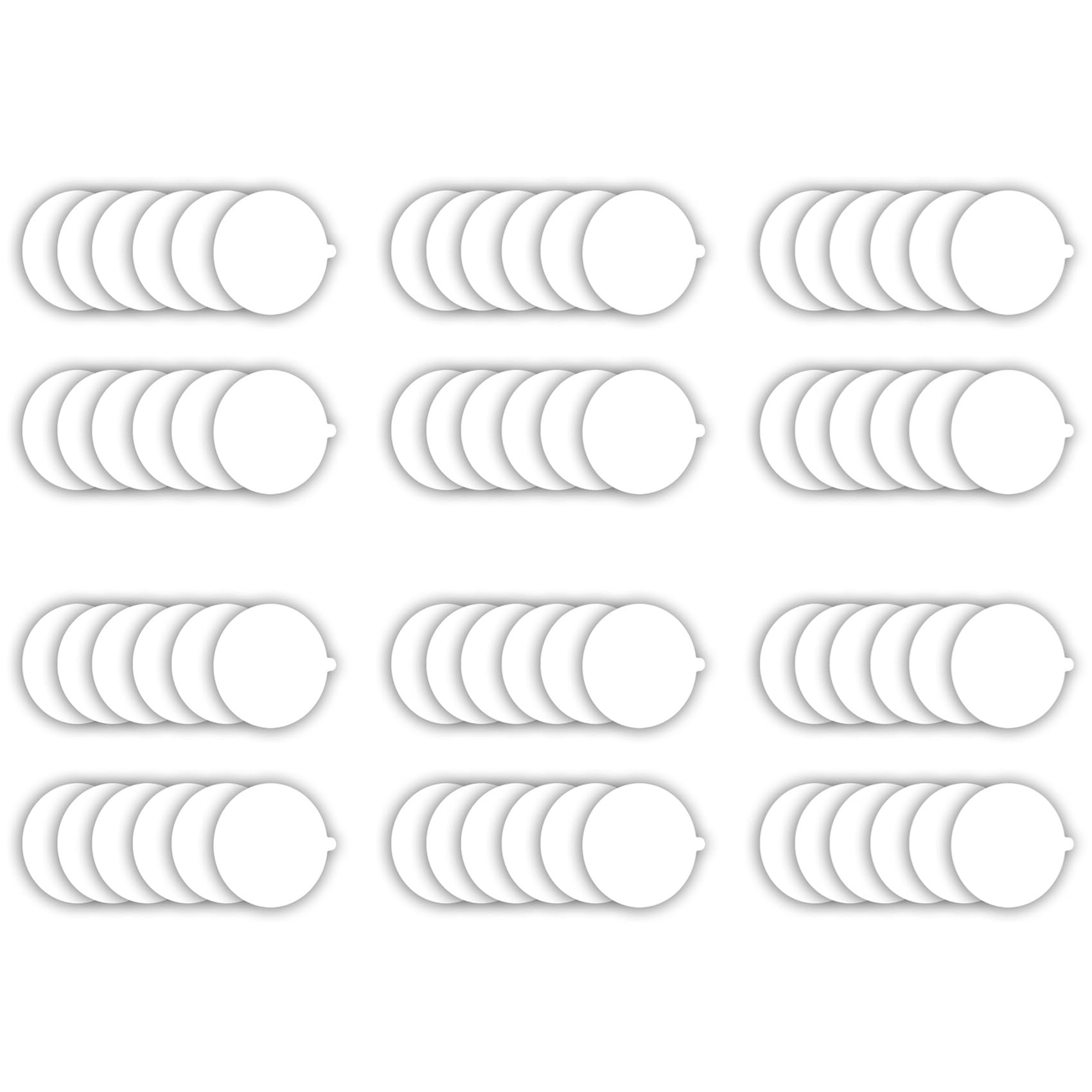 Placas adhesivas de repuesto con ajuste universal de 7,1 pulgadas para chinches