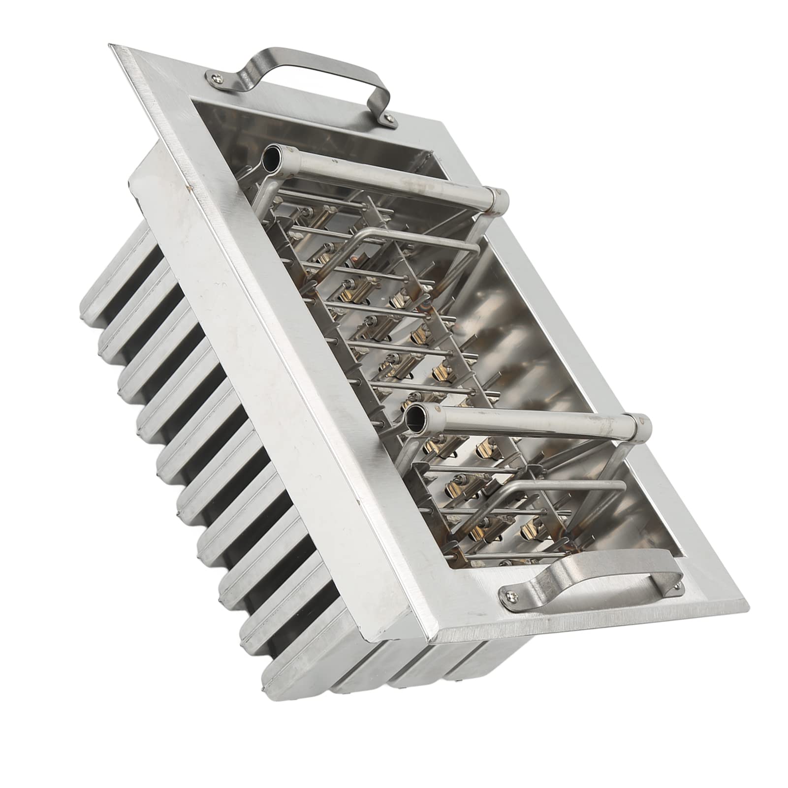 Semme Metalowe Lody na Patyku ze Stali Nierdzewnej Po Lody ze Stali Nierdzewnej z 40 Otworami na Patyczki DIY Formy Patyczki do Lodów Domowej Roboty Stal Nierdzewna Klasy Spożywczej 304 Duża pojemność