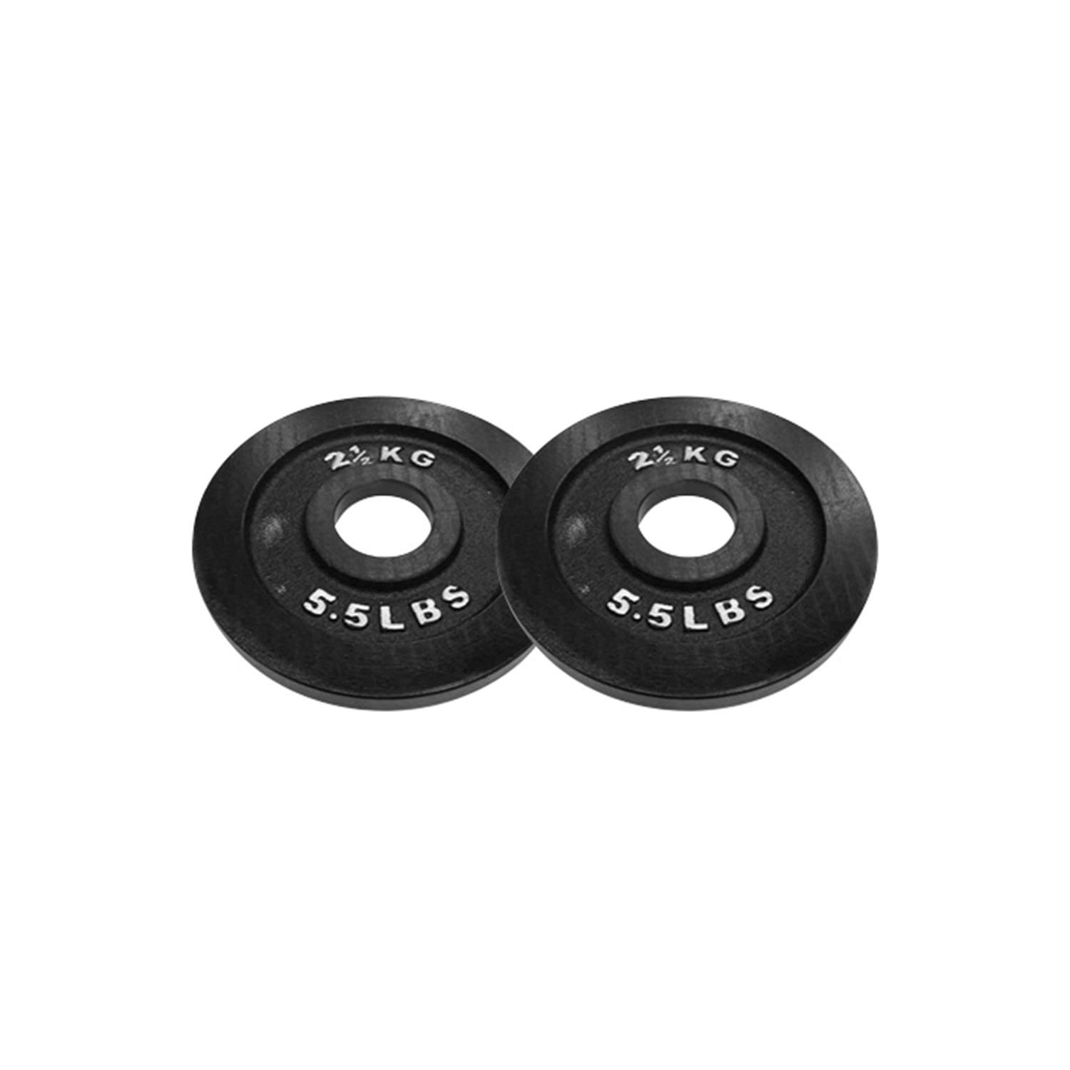 BODYPOWER 2.5Kg Machined Cast Iron Olympic Weight Plates (x2)