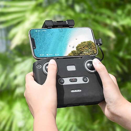Miniatura 4 de BTG Funda protectora de silicona Funda antiarañazos para DJI Air 3Mavic 3 ProMini 3Mini 2 RC-N1N2 Accesorios de control remoto (negro)