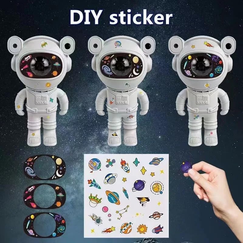 Image of Abs Astronaut (Speaker) Galaxy Projector Lamp with Inbuilt Bluetooth Speaker Robot Star Sky Space Night Light with Remote 360 Adjustable for Home, Gifts, Baby, Gaming Room and Dance Party, Led