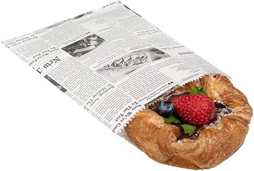 Miniatura 10 de Restaurantware -Bag Tek - Bolsas de sándwich de 7 x 5 pulgadas, 100 bolsas de panadería a prueba de grasa, desechables, bolsa de almuerzo de papel