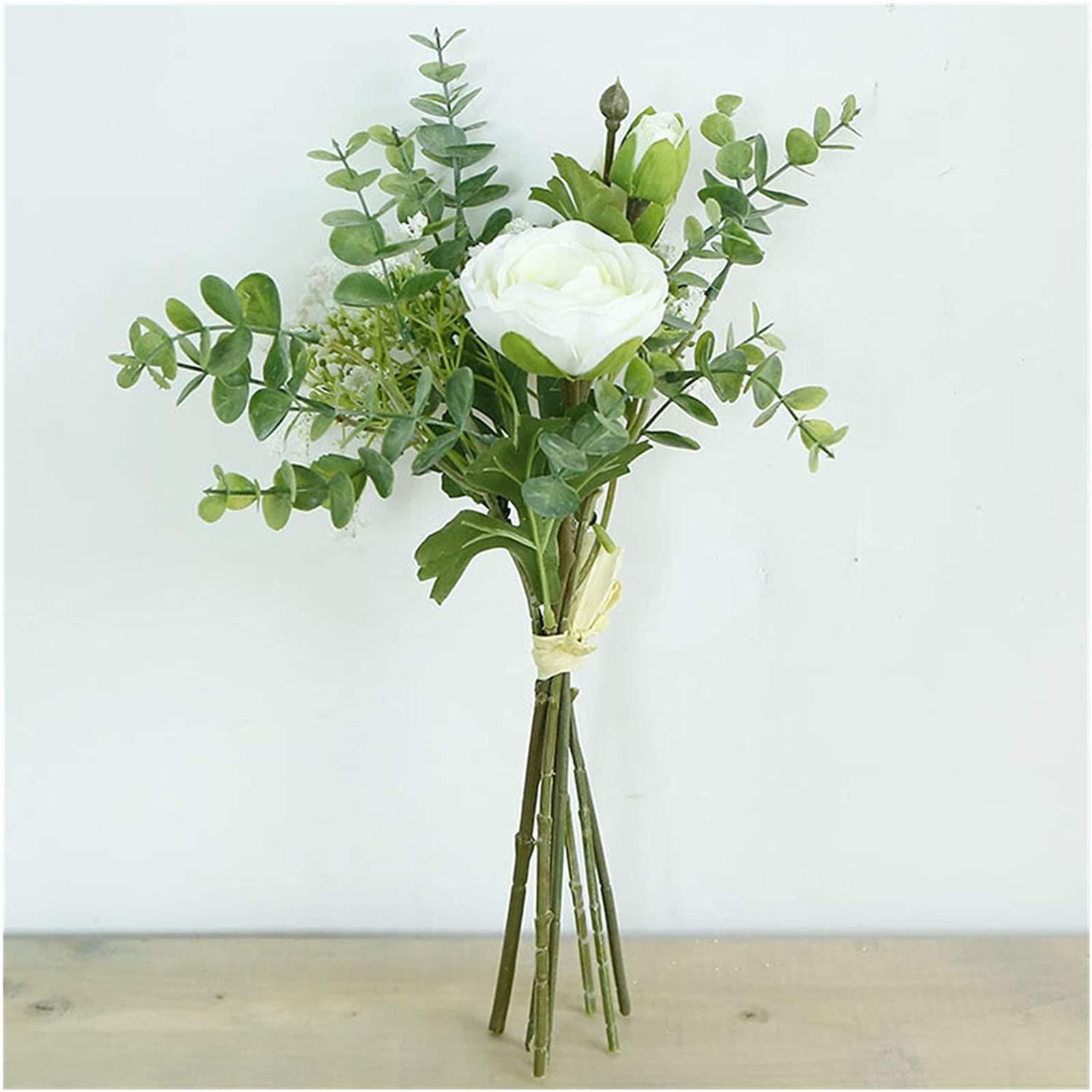 XDLEDMKIZ Artificial Flowers Lifelike Fake Greenery Foliage Gypsophila Plastic Flowers Holding for Wedding Decorations Table Fake Flowers