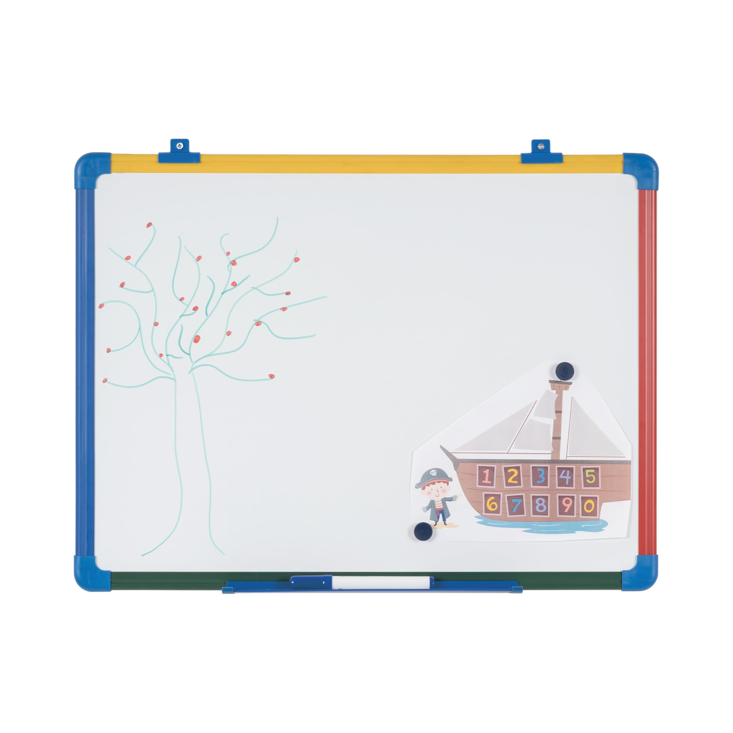 Bi-Office Magnetic Drywipe Board, 900 mm x 600 mm