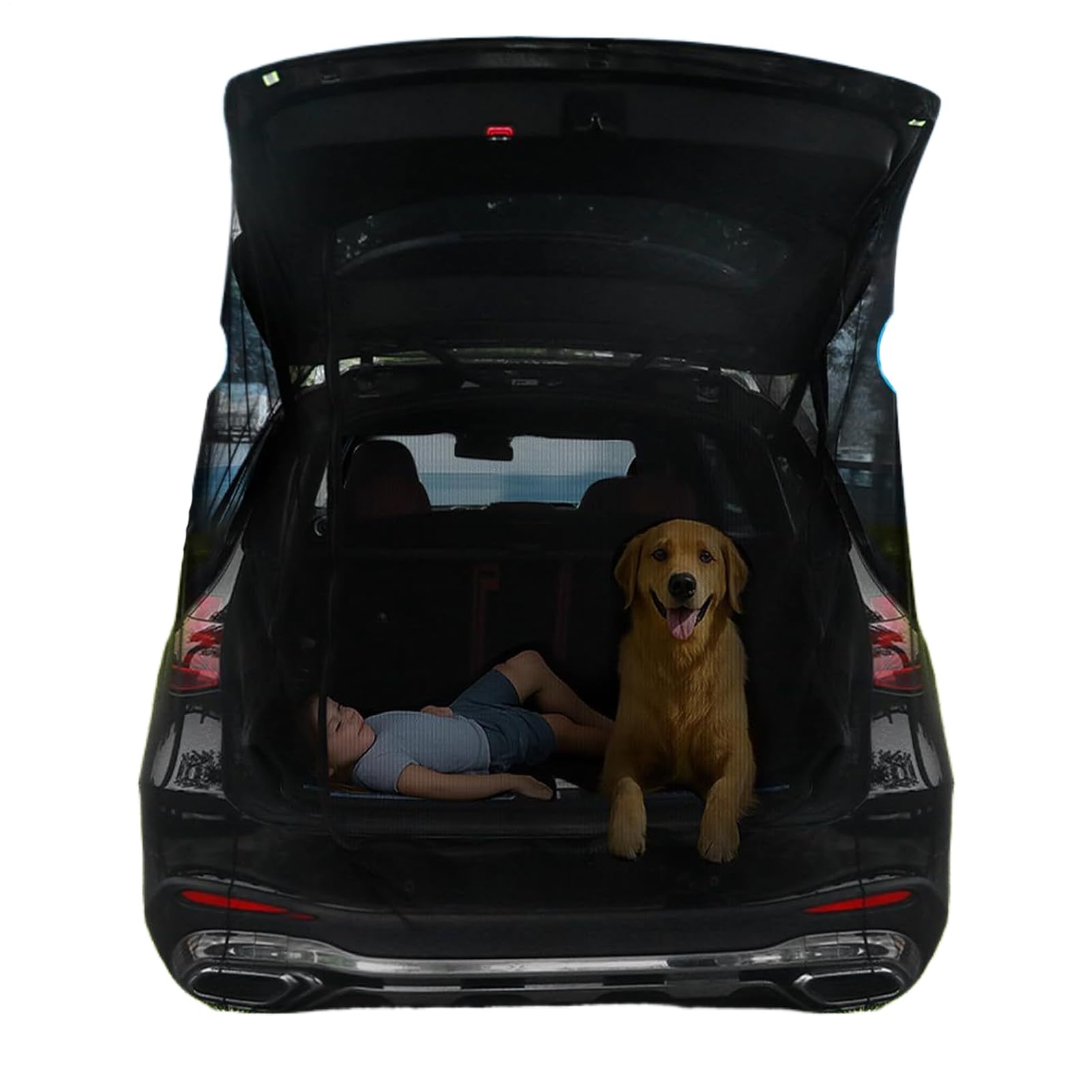 Tenda Da Portellone Posteriore Per SUV Rete Privacy Anti-Insetti | Tenda Da Sole Ventilata Per Auto Per Veicolo, Spiaggia, Camper, A Bordo Strada, Lunghi Viaggi, Viaggio, Pianale Del Pick-Up