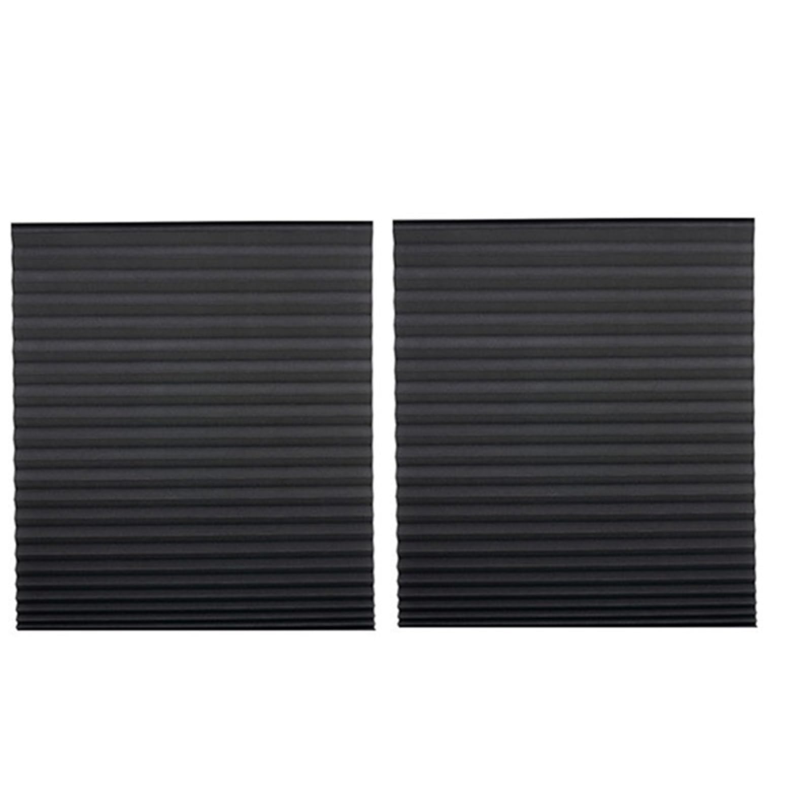 Self Adhesive Blinds Self-adhesive Pleated Blackout Blinds Non-woven Folding Curtains Balcony Shades(Black,60x150cm)