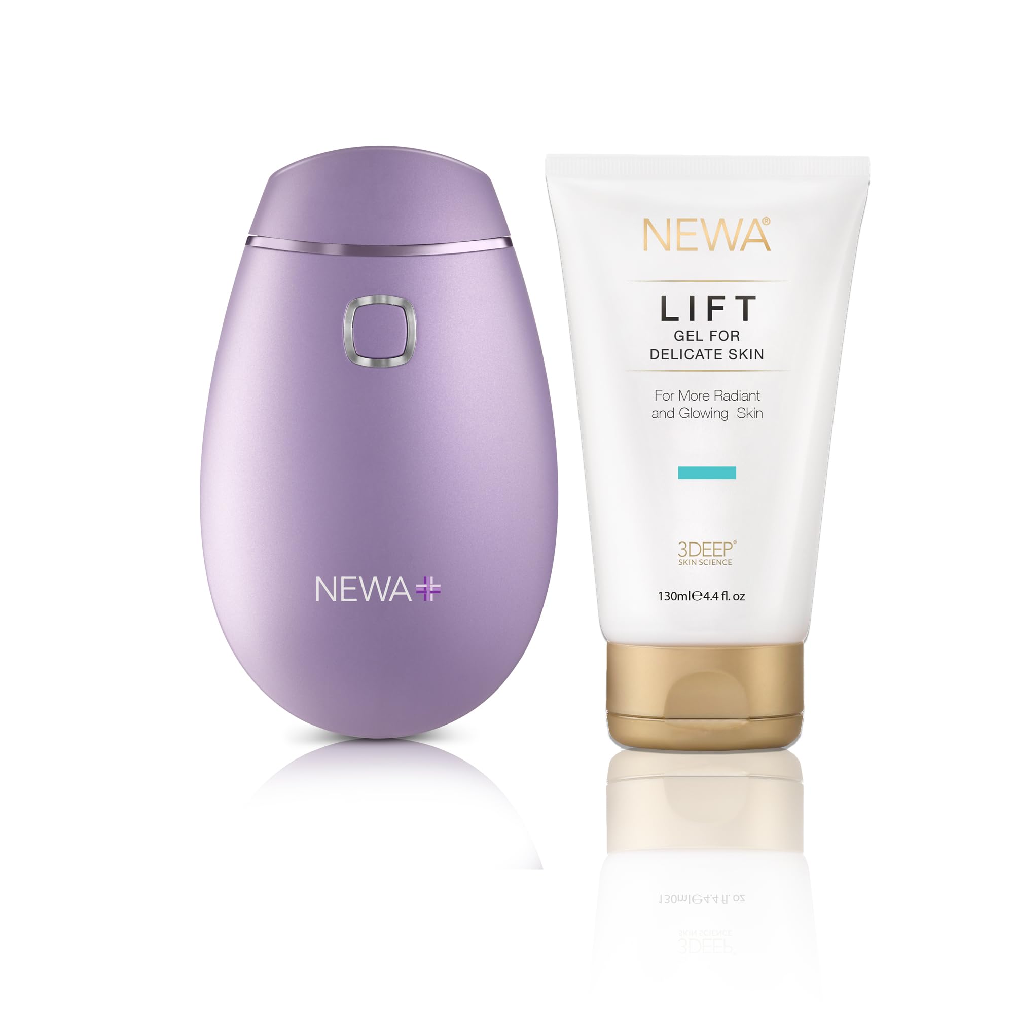 NEWA+ Face Lifting Device - FDA Cleared Radio Frequency Facial & Neck RF Skin Tightening, Sculpting, and Anti-Aging (Wireless) (NEWA+ Lavender)