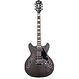 GROTE Electric Guitar Semi-Hollow Body Guitar matte finished P90 (Grey)