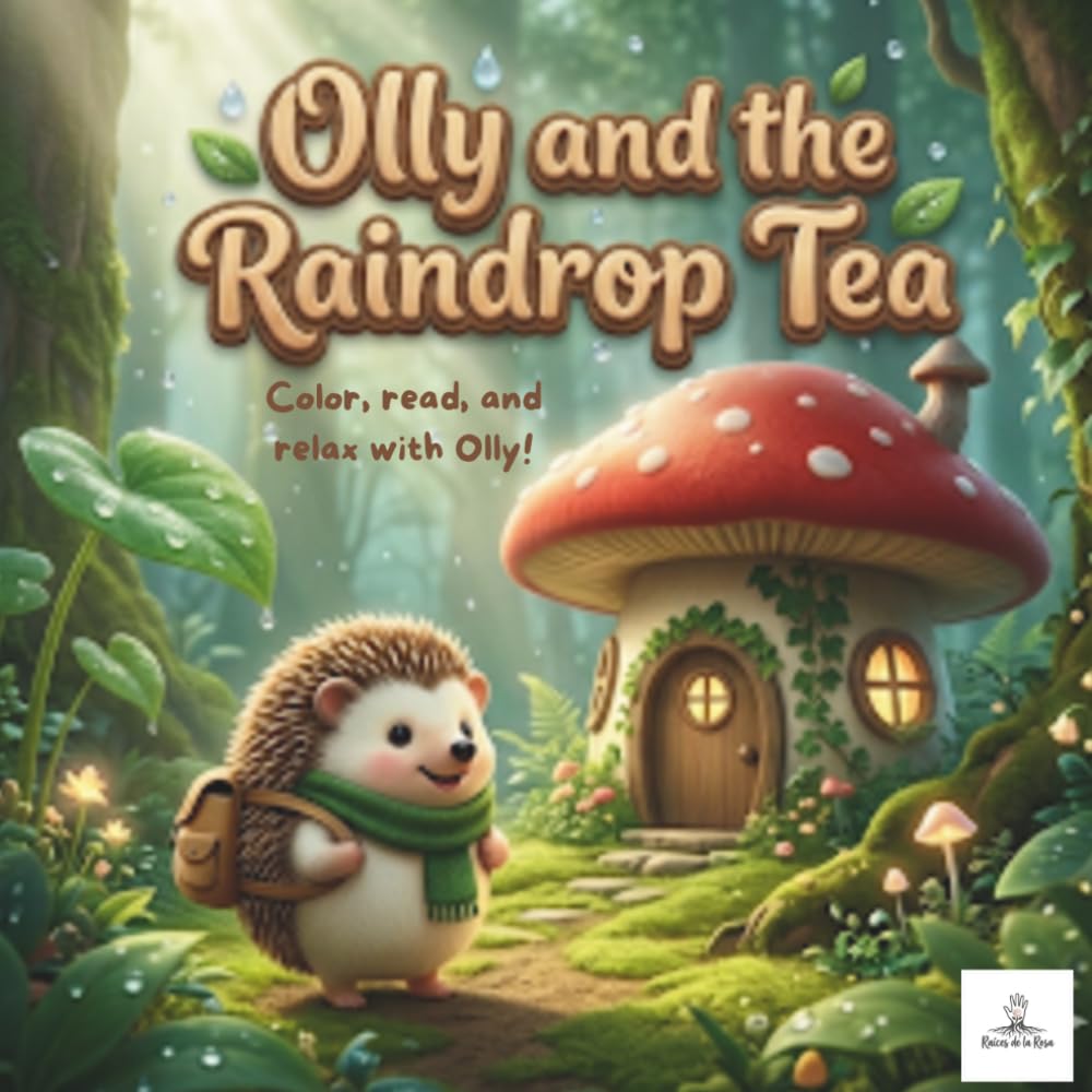 Olly and the Raindrop Tea: A Cozy Rhyming Story and Coloring Book for Kids | Bold and Easy Forest Adventure for Toddlers Ages 2-5 (Olly’s Haven)