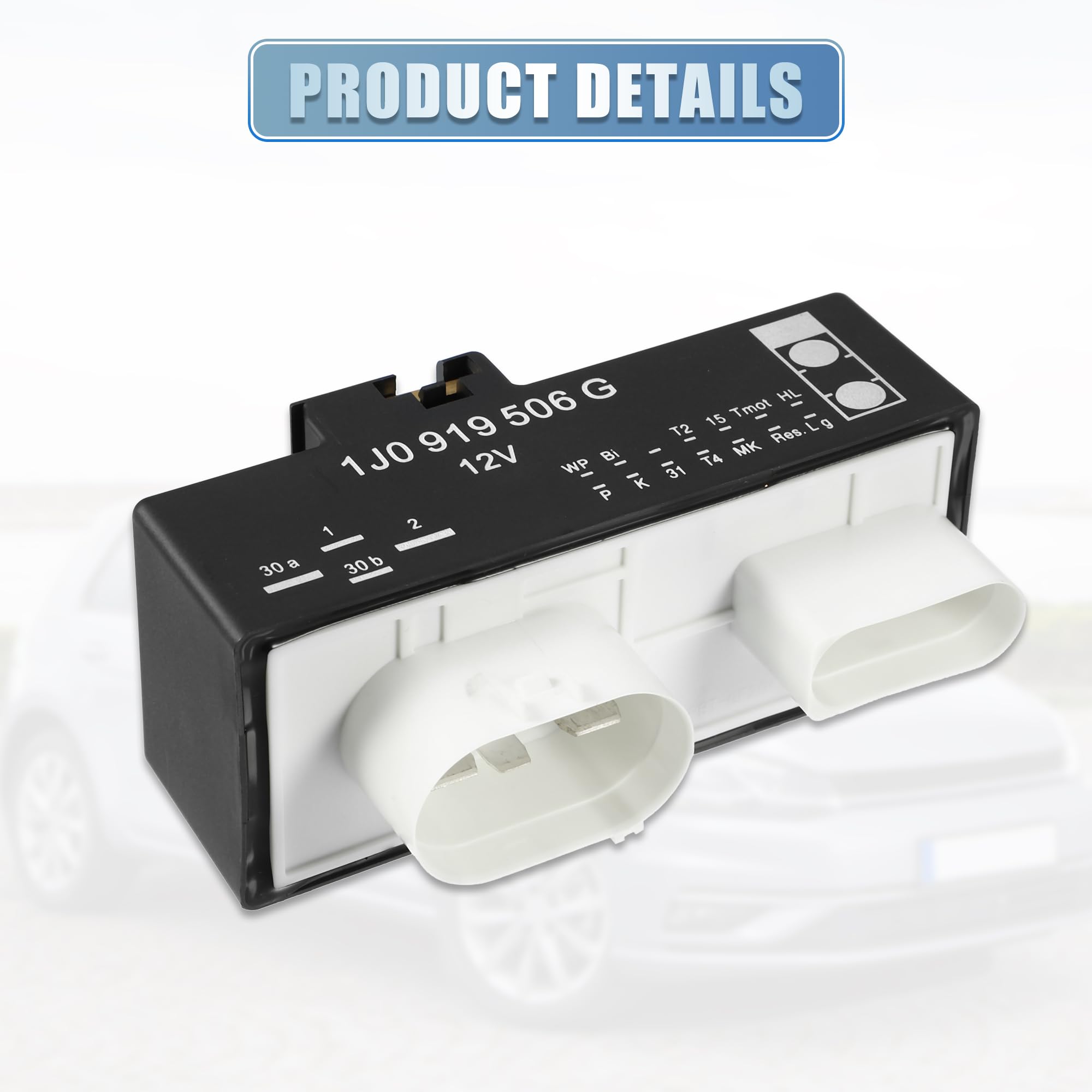 A ABSOPRO Módulo De Control Del Ventilador Del Radiador Adecuado Para Vw Jetta No.1J0919506G - 1 Unidad