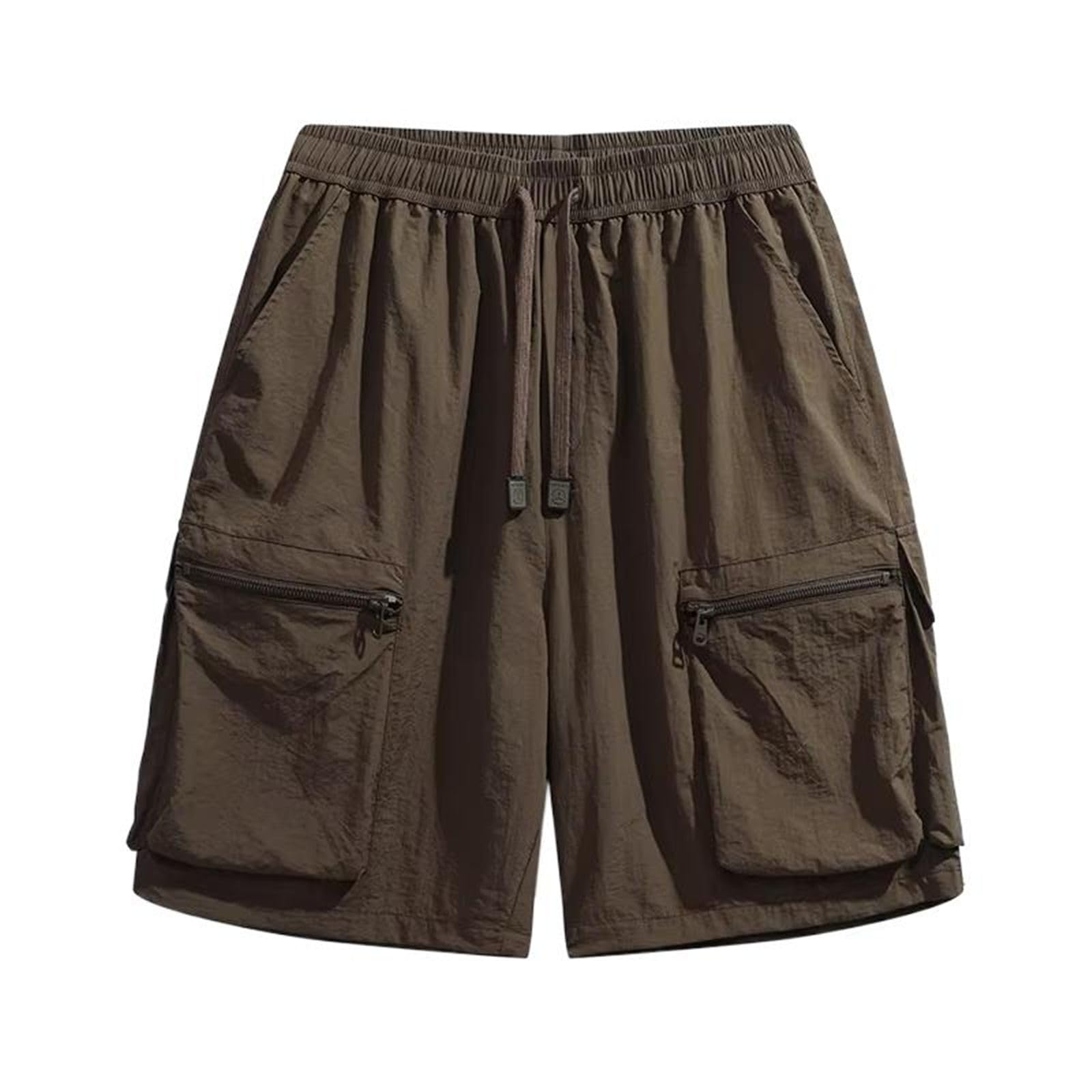 Herren Große Größe Shorts Sommer, schnell trocknende Eisseide-Schweißshorts