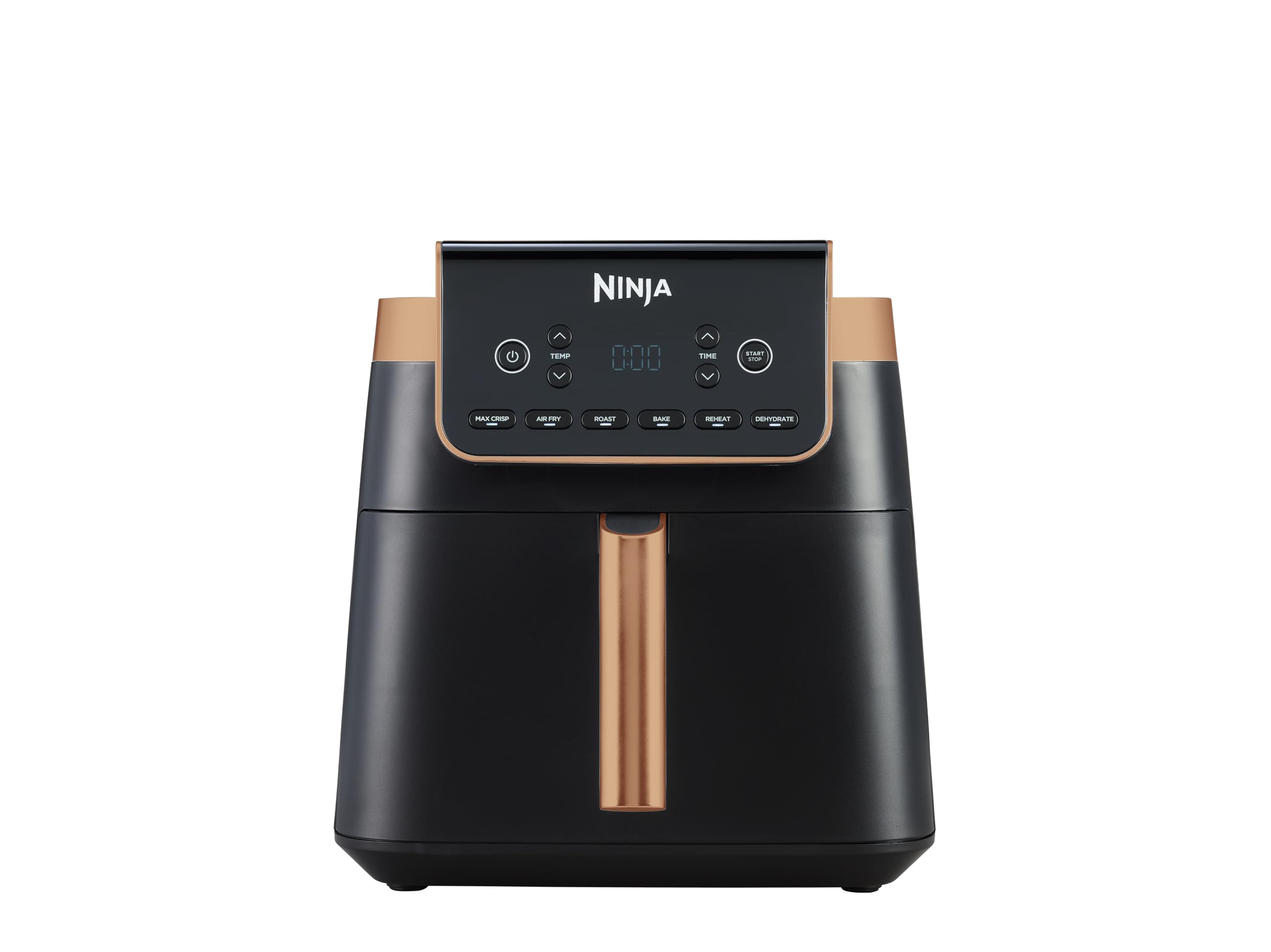 Ninja Airfryer MAX PRO, 6.2L, Used No Oil, Large Square Single Tray, Roasting, Baking, Air Frying, Family Size, Non-Stick Coating, Dishwasher Safe Basket and Crisper Plate, AF180EUCP