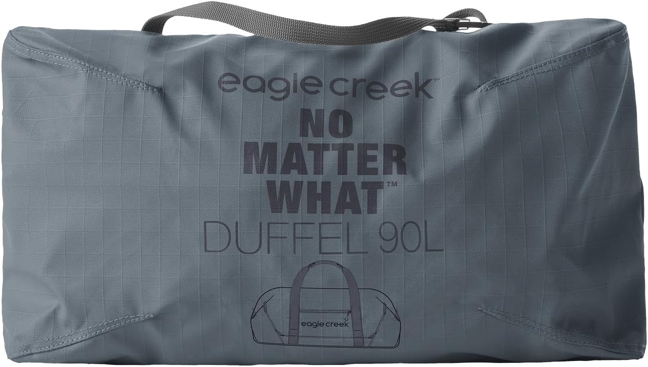 Eagle Creek No Matter What Duffel Bag - Eco Friendly Duffel for Sustainable Travel - Adjustable Shoulder Strap - Multiple Carry Options - Easy to Store - Smoke - 90L - Image 3