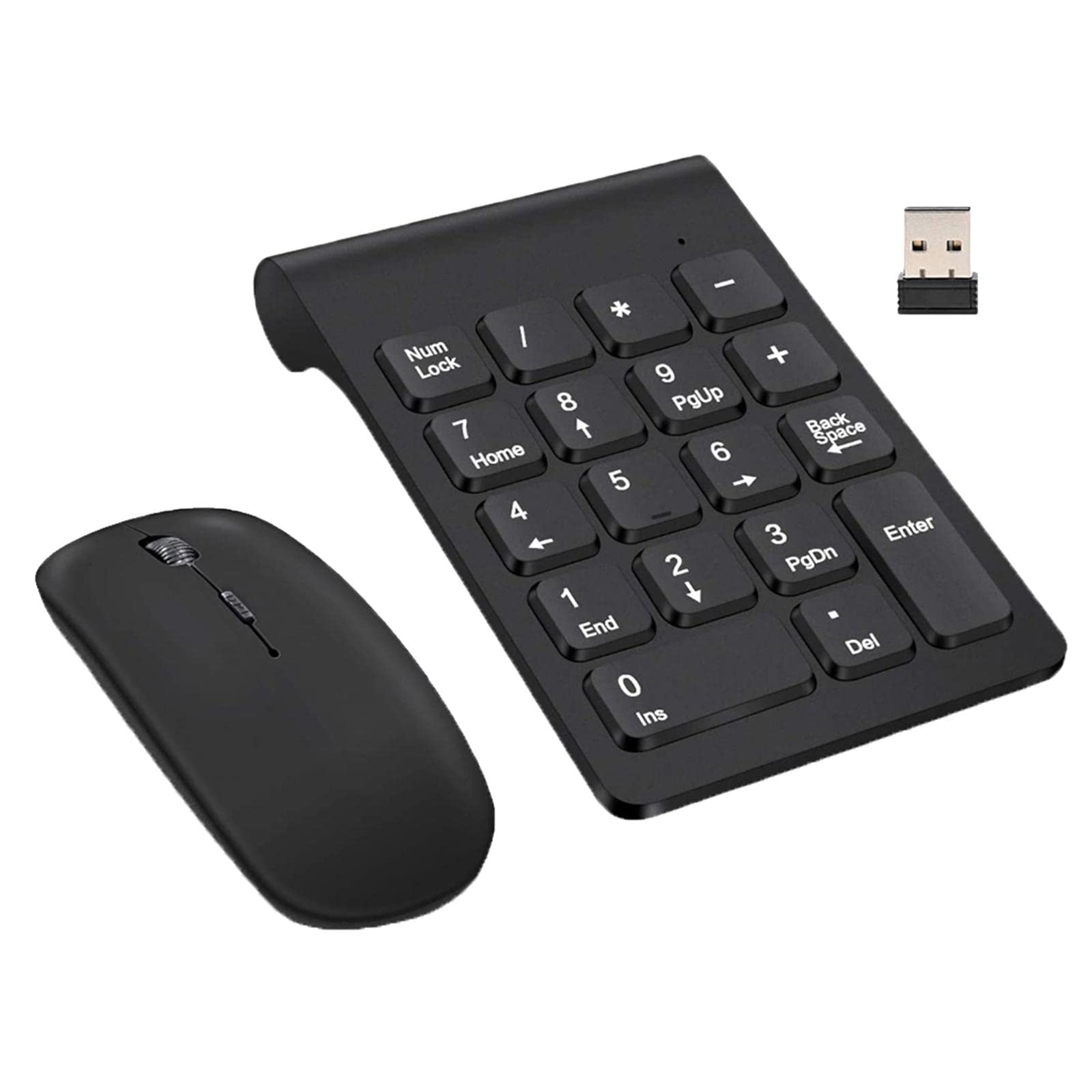 2.4G Numeric Keypad Wireless Keypad Extensions with Mouse for Laptop Desktop Black|Computers/Tablets&Networking|Keyboards, Mice&Pointers|1 Piece Wireless Numeric Keypad