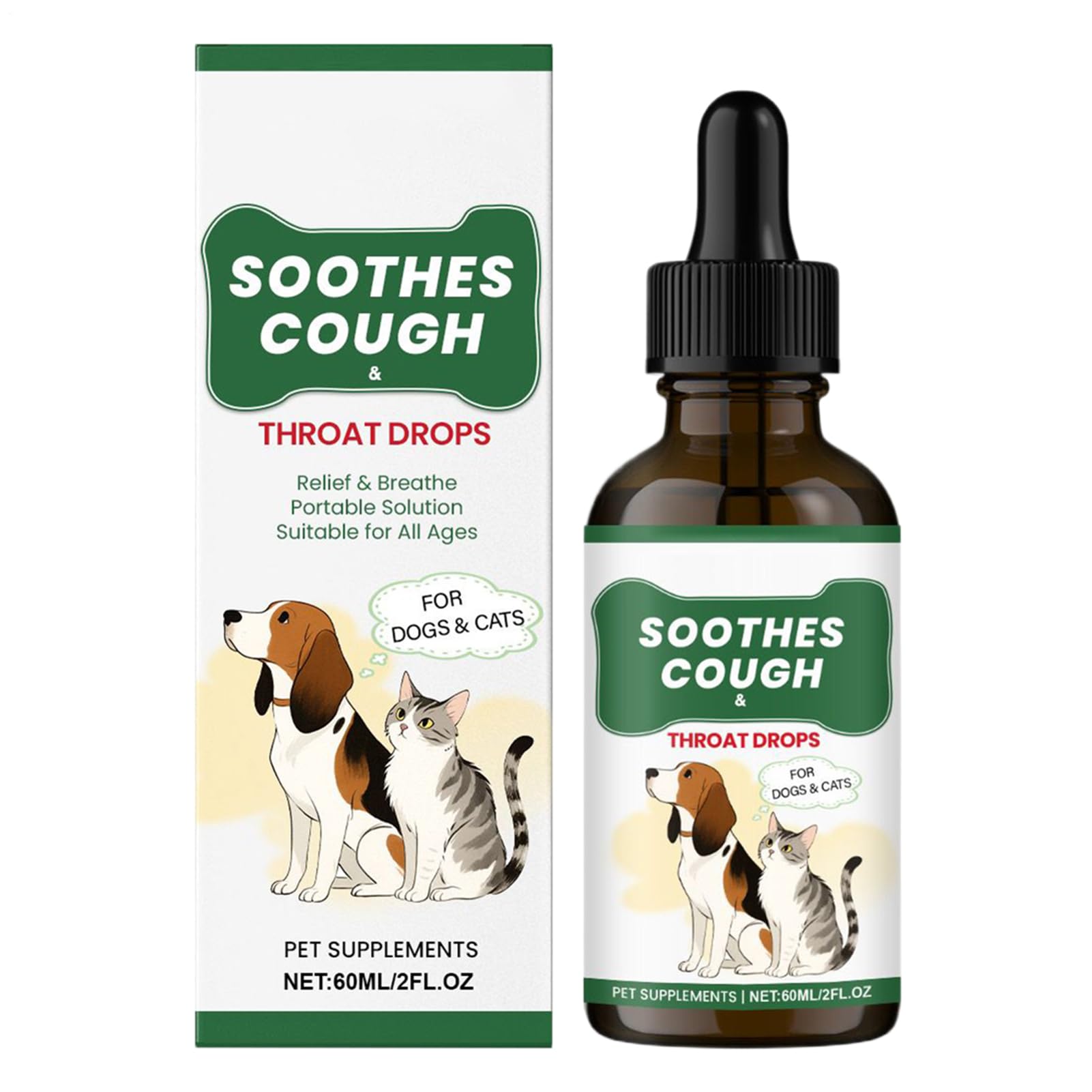 Dog Cough Suppressant Fast-Absorbing Liquid Health Body Dogs Cats