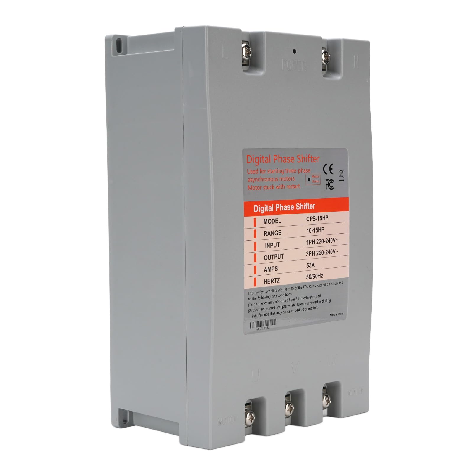 Walmeck Convertidor de Palanca de Cambios de Fase Digital 3ph Inverter Industrial Tamaño Compacto Eficiente Energéticamente