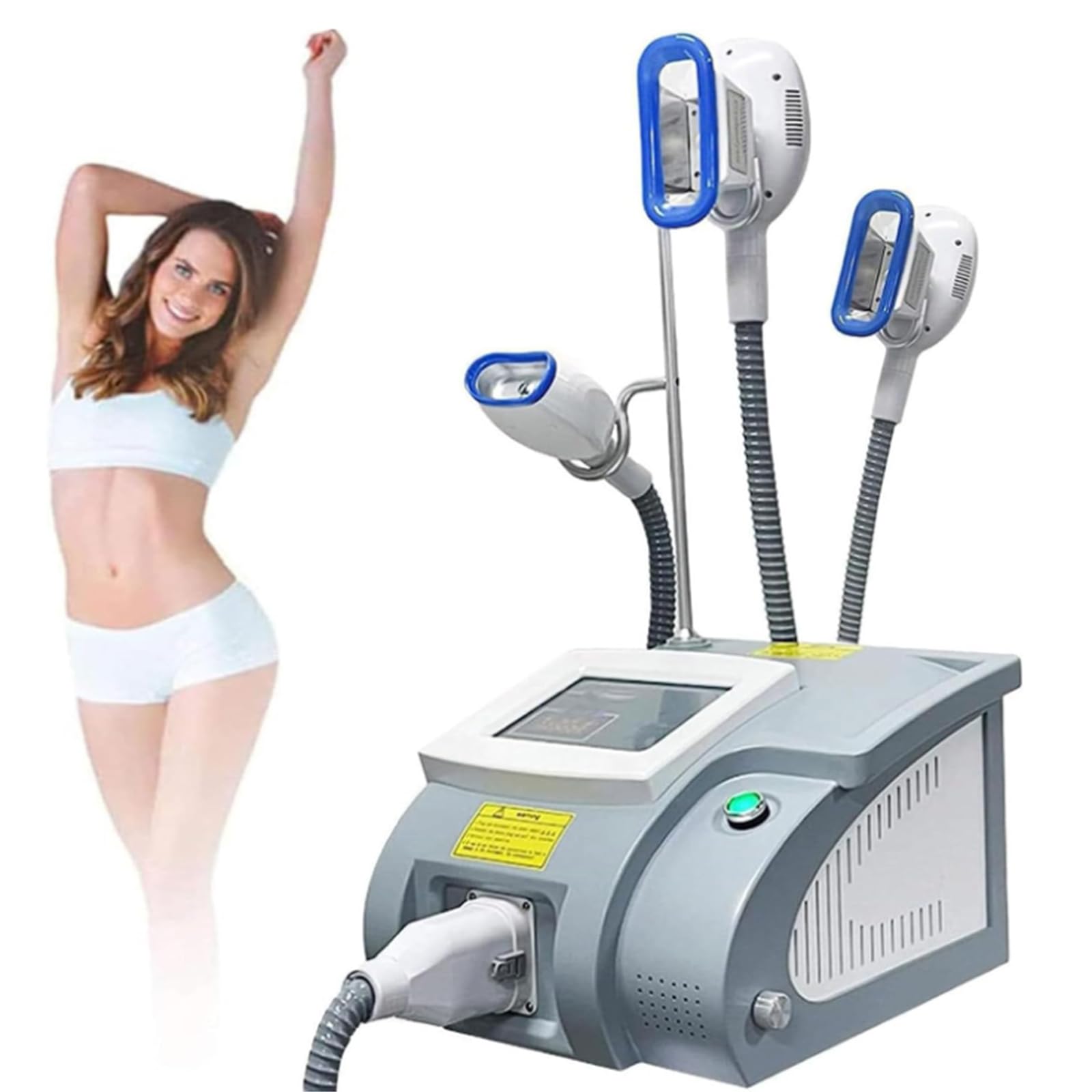 BCBKD Fett Einfrieren Kryolipolyse Professionelle Abnehmen Maschine Körper-Kryolipolyse-Vakuum Mit 3 Griffen Für Gewichtsverlust, Fett Abbau, Cellulite Verringern,Körperformung
