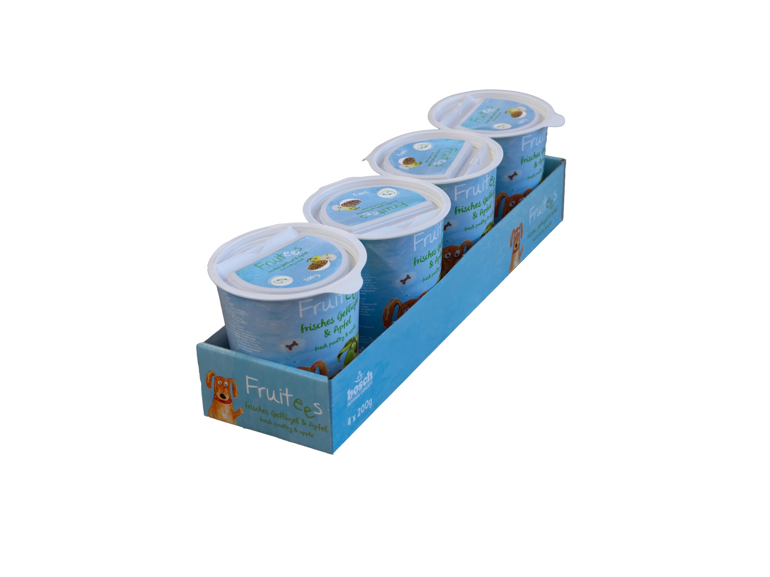 bosch Finest Snack Concept - Fruitees volaille fraîche & pomme - Sans céréales - Pack de 4 x 200 g