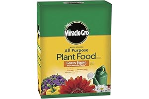 Miracle-Gro Water Storing Crystals 10 lbs, All-Purpose Plant Food NPK 15-30-15, Indoor and Outdoor