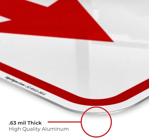 Miniatura 5 de Letrero cuadrado de flecha izquierda o derecha, personalizable para oficina, negocios, lugar de trabajo, oficina, hogar, Airbnb, letreros de