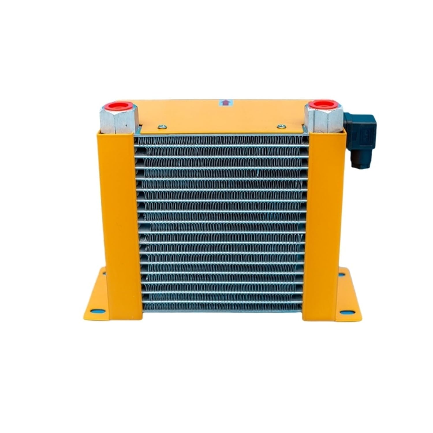 AJ0607T-CA 30L/min Air-Cooled Oil Radiator Heat Exchanger, Hydraulic Radiator Oil Cooler, Energy-Efficient Heat Dissipation Efficient Shock Absorption(12V)