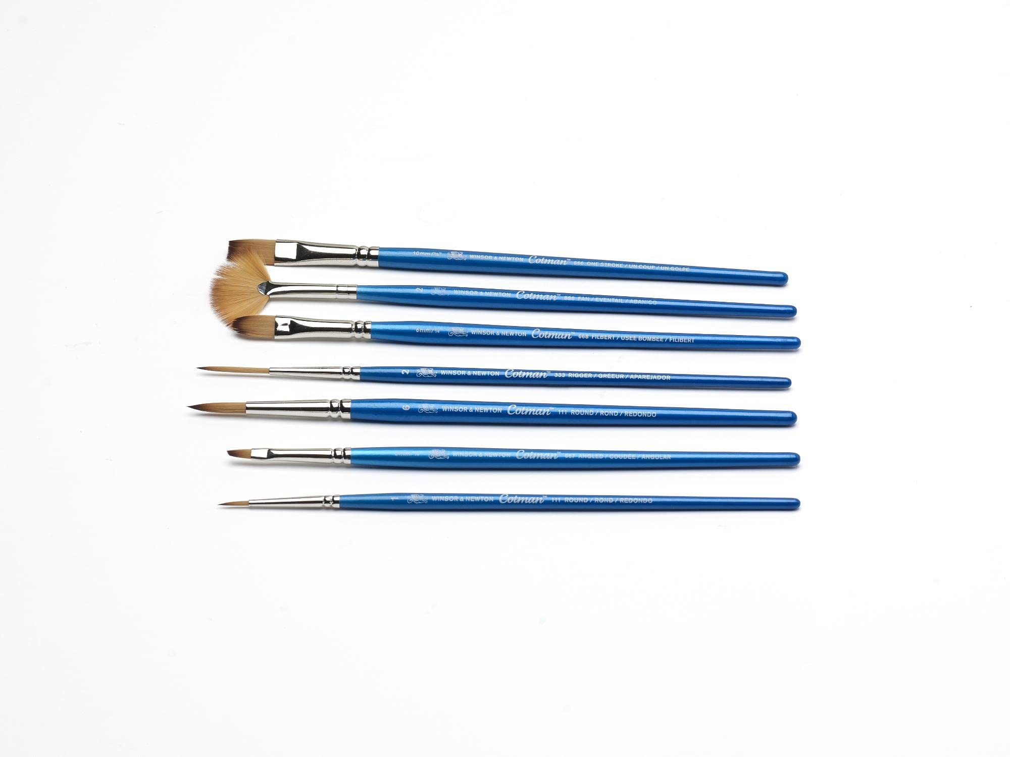 Winsor & Newton Cotman Pinsel Kurzer Griff (7 Stück)