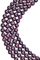 Vista 43 de Piedra natural de 0.394 pulgadas (0.394 pulgadas) con brillo verde luminoso, cuentas redondas de cristal energético, cuentas sueltas para bricolaje