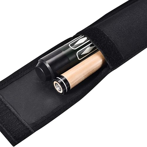 Miniatura 4 de Estuche de transporte para taco de billar negro, 32 pulgadas de largo, bolsa de almacenamiento para taco de billar