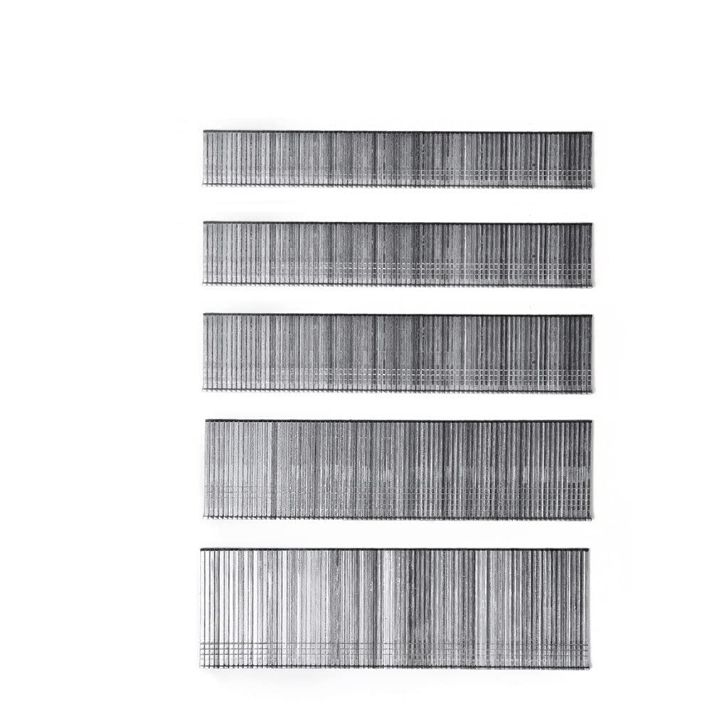 Allzzy F15 1105Pcs /F20/F25/F30 Nail Gun Straight Brad Nails 304 Stainless Steel Stapler Nailer Staple For Woodworking Furniture Diy (Color : )