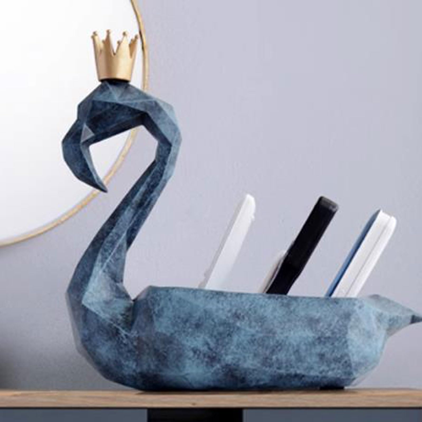 Porta Telecomandi Porta telecomando dal design creativo Flamingo, porta TV in resina, organizer da tavolo, scatola portaoggetti da scrivania, accessori for controller, media, posta, calcolatrice, chia