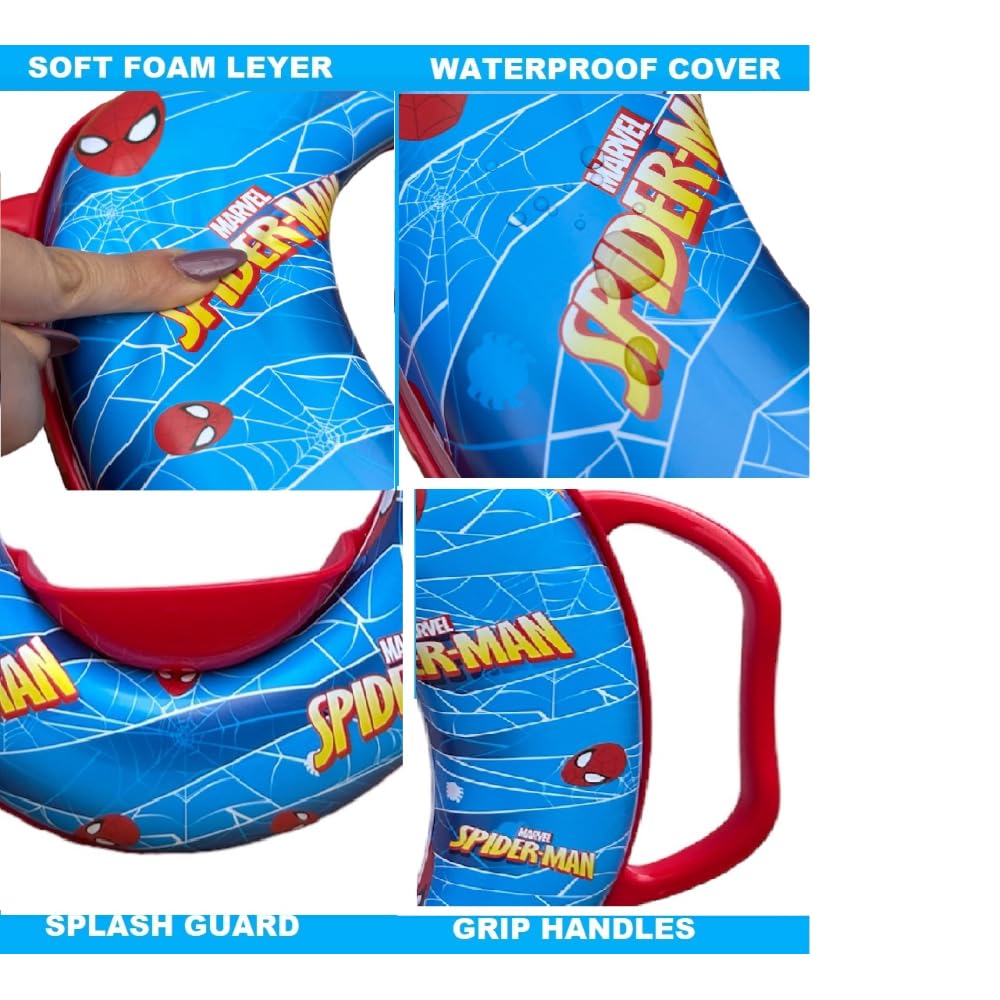 Riduttore WC Per Bambini Spiderman - Adattatore Universale Con Manici, 35x30x7cm - Foto 8