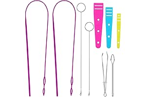 Essential 9-Piece Elastic Threader Tool Kit