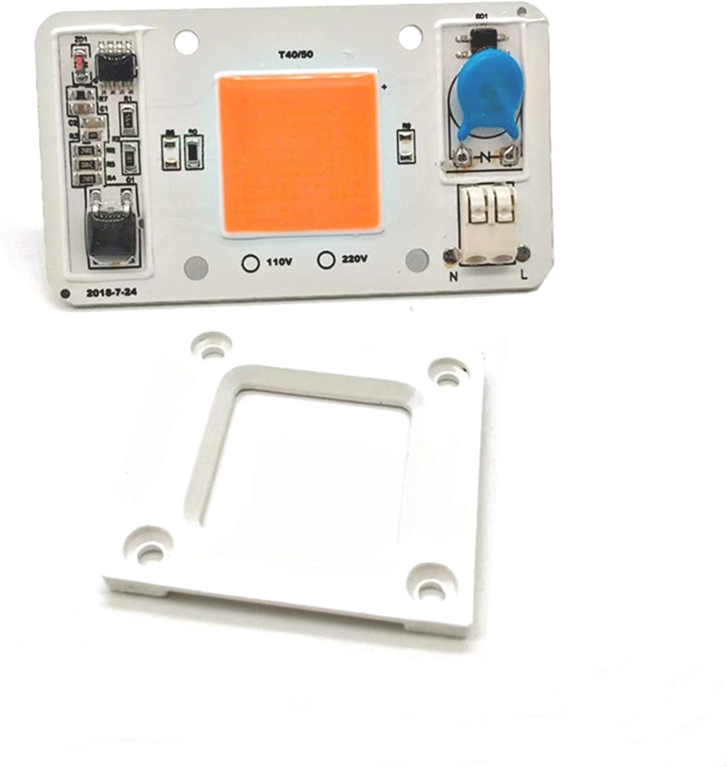 50W Driverless Solderless LED Chip Integrated Smart IC DIY (Natural White 4000-5000K)