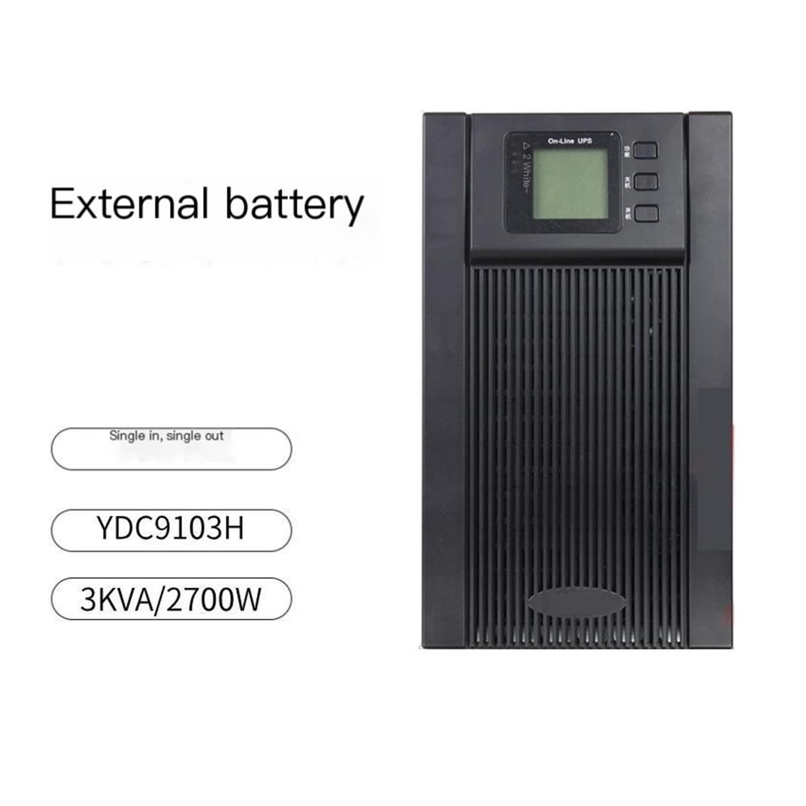 Alimentación ininterrumpida de UPS en línea, YDC9103H 3000VA 2700W