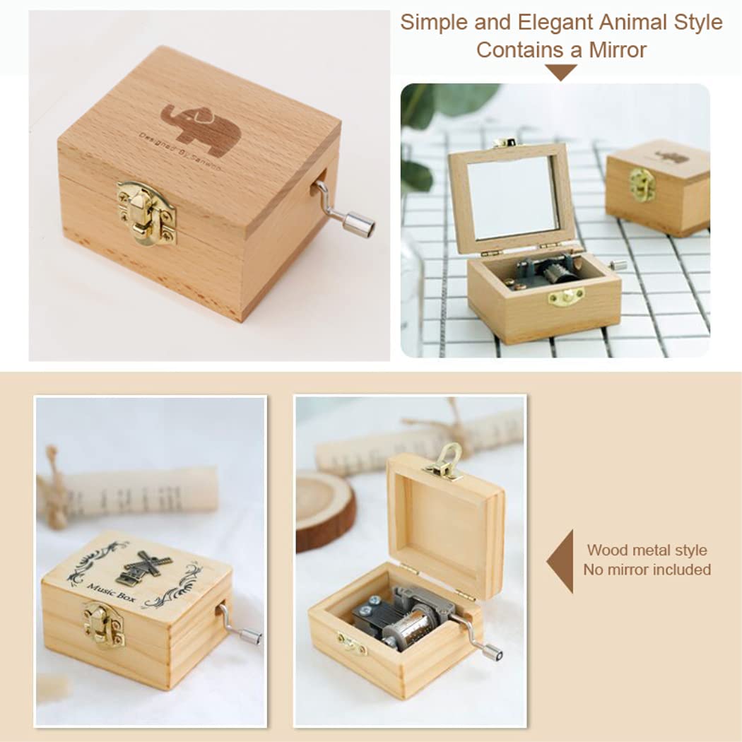 Amazon.com: ZoTuoART Wooden Music Box-Play Castle in The Sky or