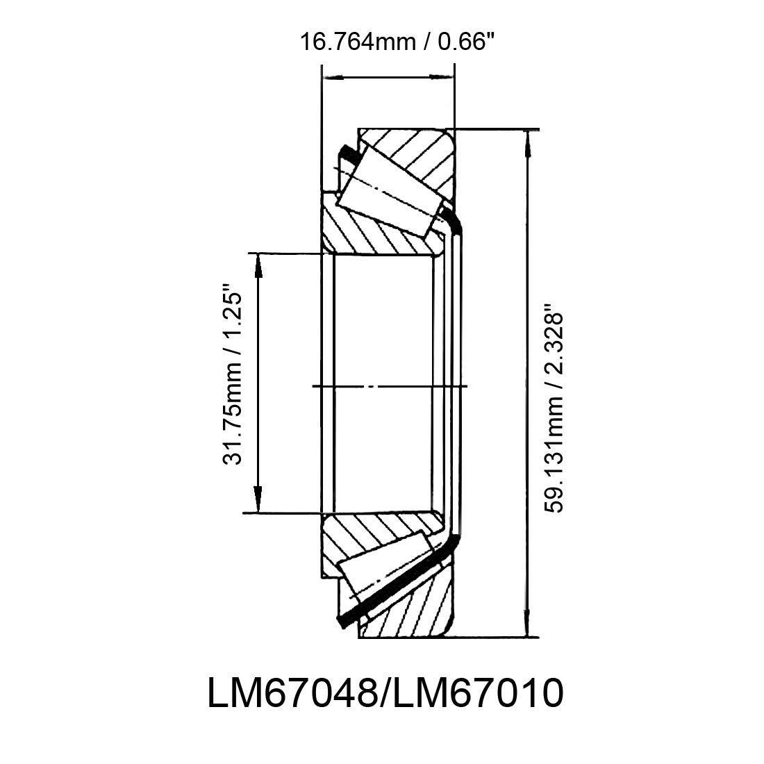 Westernprime 2 Cuscinetti Ruota Mozzo Rimorchio A6 LM67048 LM67010 1-1/4" Per Assi 5000-6000 - Foto 10