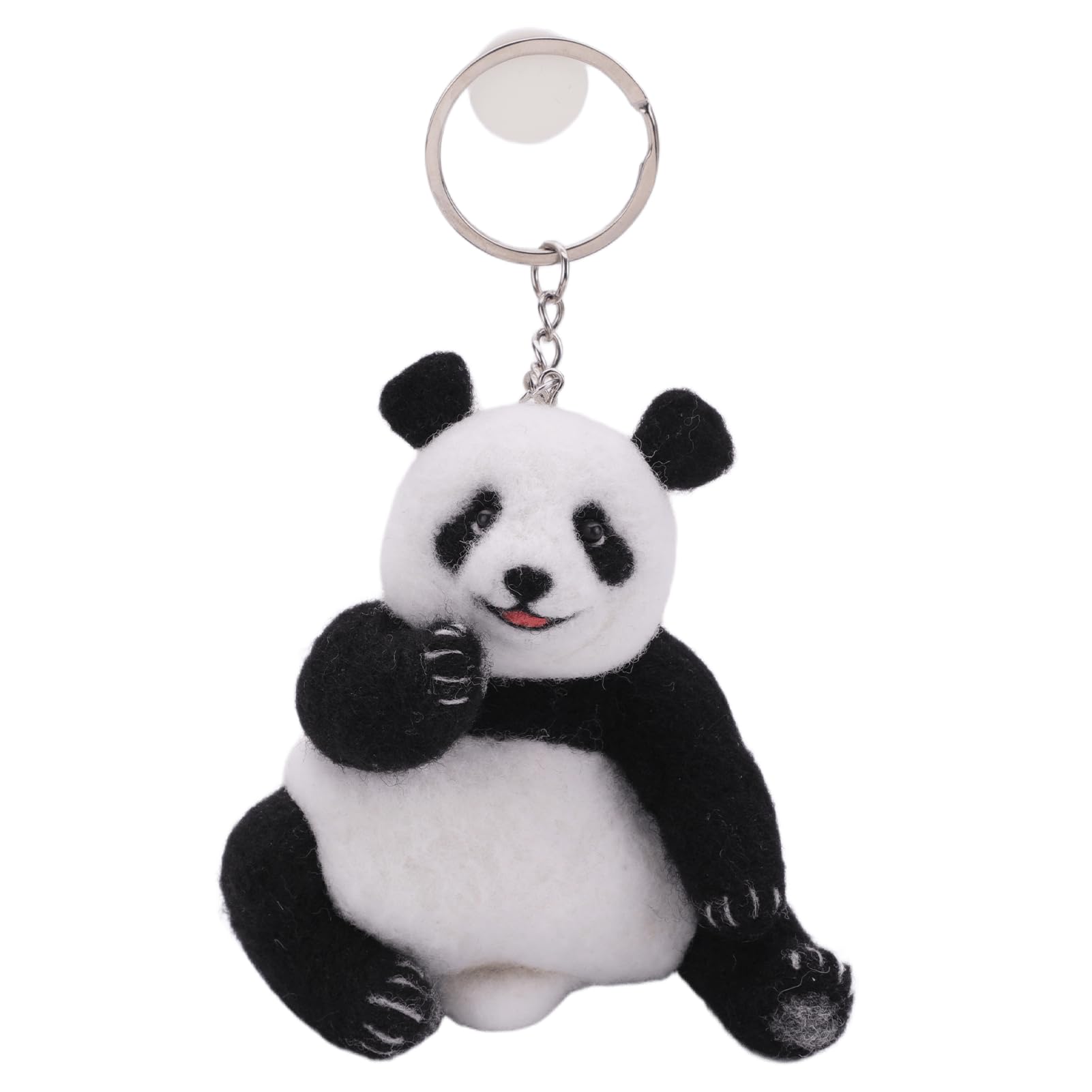 Needle Felting Kits 14.5CM Panda Needle Felting Starter Kit, Animals Needle Felting Kits with Instruction, DIY Needlework Craft Felting Tools Felt Needles Foam Mat for Beginners Adults (Panda, Black)