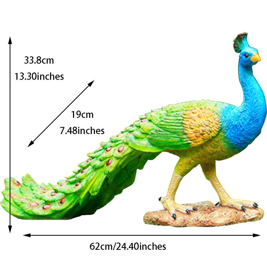 3 Decorazioni Da Giardino Galline In Resina - Statuette Animali Fatte A Mano Per Esterno, Colorate E Resistenti Agli Agenti Atmosferici, Alte 22 Cm - 2