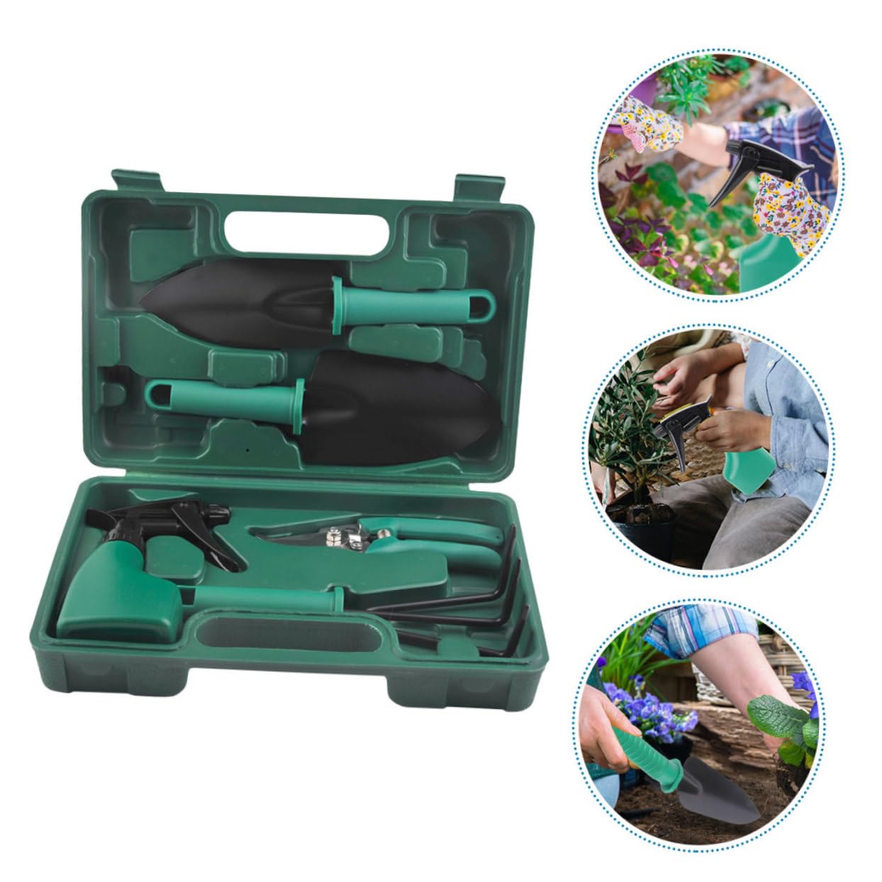 BESPORTBLE Outils Jardinage Pelles Râteaux Étui Rangement Usage Extérieur Plantation Fournitures Jardinage